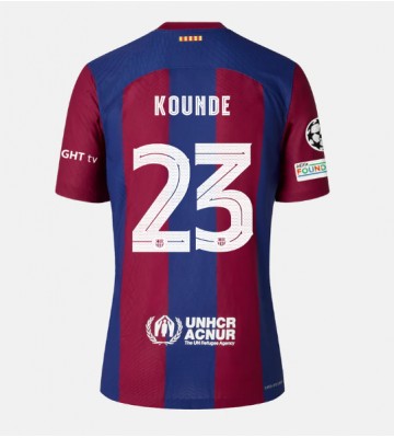 Maillot de foot Barcelona Jules Kounde #23 Domicile 2023-24 Manches Courte
